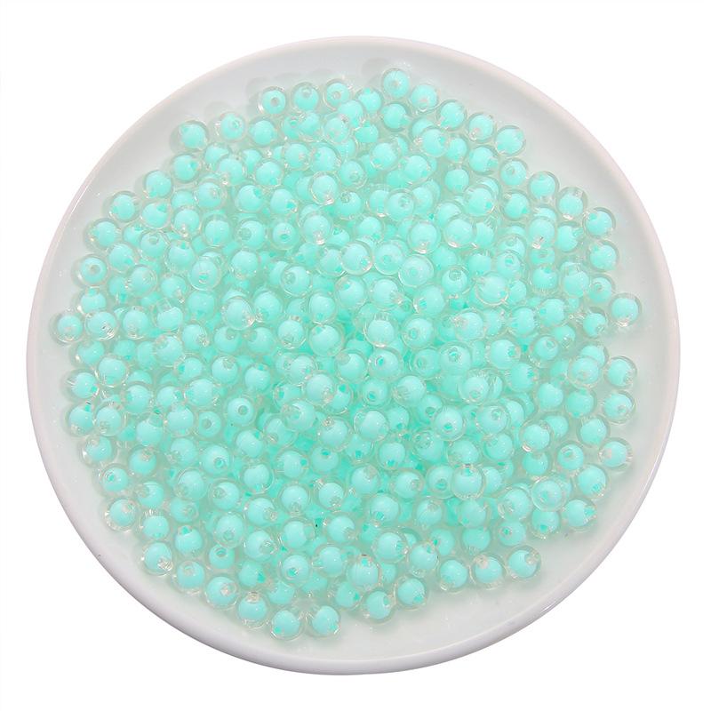 Frosted Acrylic Round Beads for DIY Jewelry and Beading Accessories