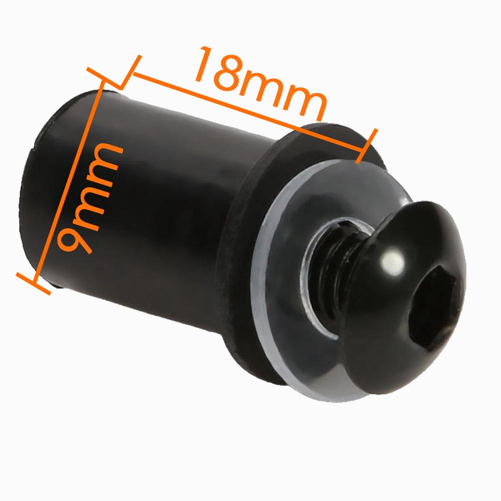 10 buc/Set Kit Motocicletă 5mm Metric Piulițe Cauciuc Tip Well Parbriz Carenaj Mască Șuruburi Șuruburi Aluminiu Anodizat