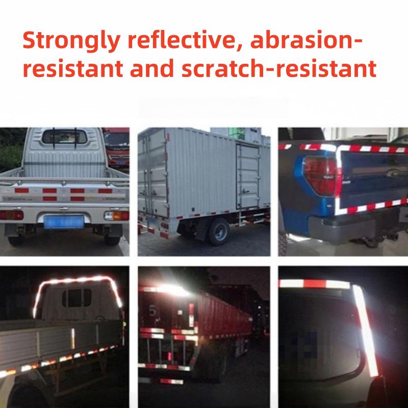 For DOT-c2 truck annual inspection special reflective strip PVC red and white reflective warning tape