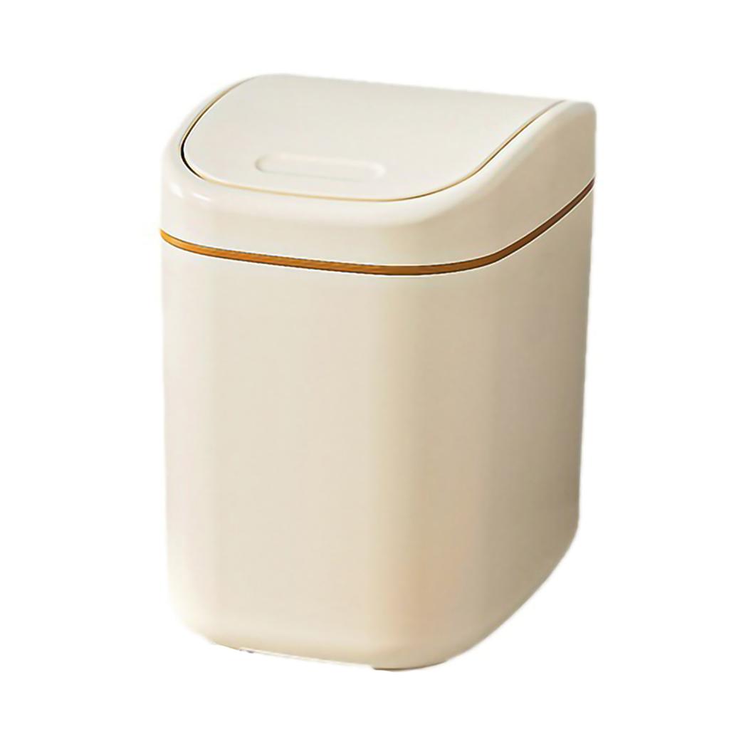 1 buc Coș de gunoi pentru sufragerie Coș de gunoi de birou Coș de hârtie drăguț și creativ Coș de mașină pentru dormitor cu capac Rechizite pentru baie