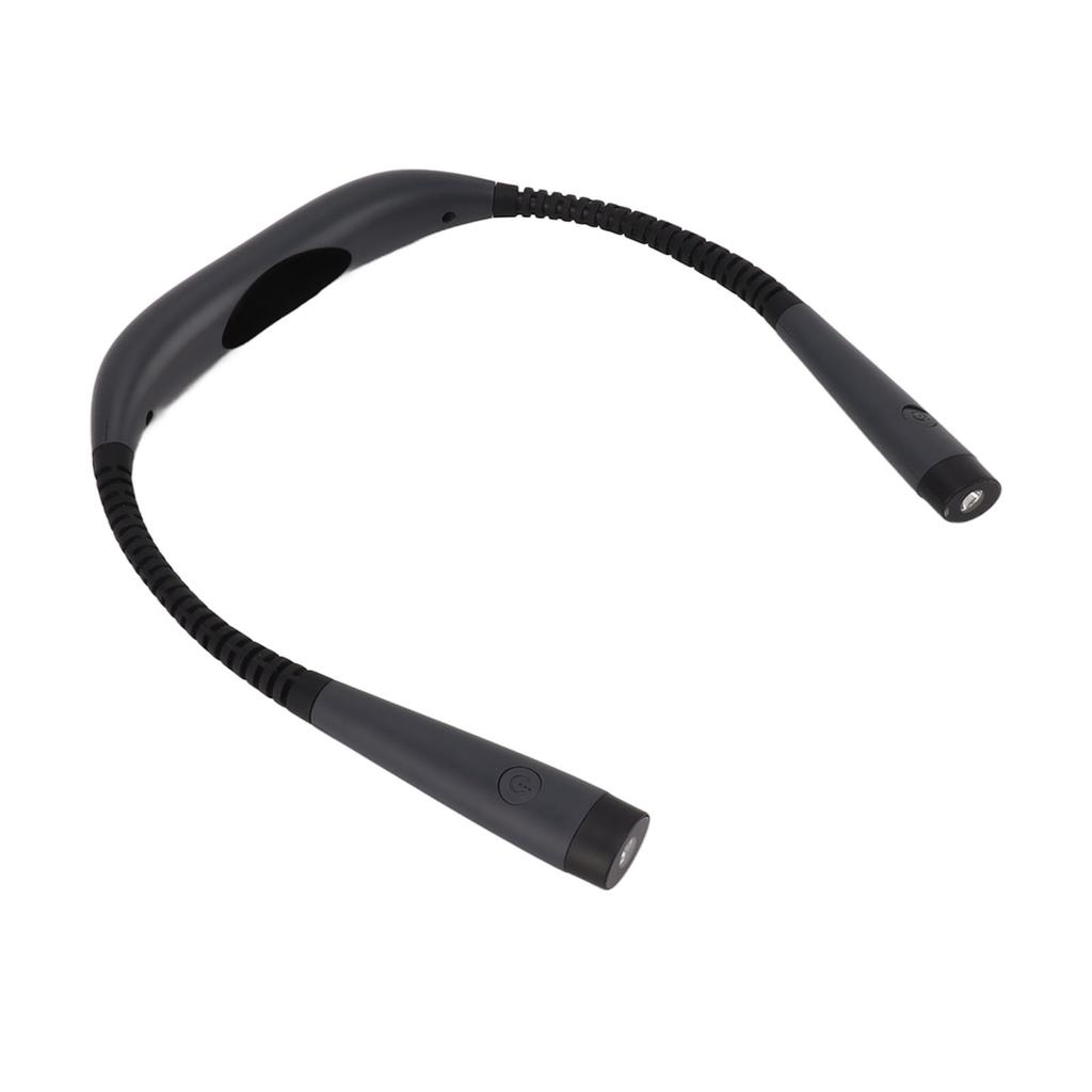LED Neck Reading Light 3 Colors 3 Bright Level 1000mAh Rechargeable Battery Bendable Arms Book