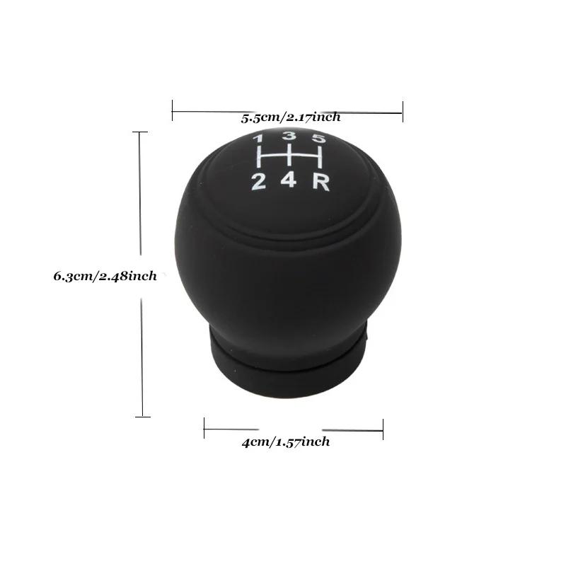 1Pc 5-speed Manual Transmission Car Shift Knob, Silicone Shift Lever Protective Cover, Dustproof and Waterproof Lever Handle