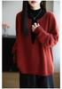Women's Stand Collar Wool Sweater - Long Sleeve, Loose Fit, Versatile Knit Pullover for Autumn/Winter