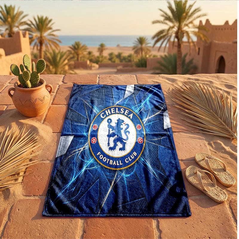 Asciugamano da Spiaggia in Microfibra con Stampa Chelsea FC Asciugatura Rapida Assorbente Grande Asciugamano per Spiaggia Nuoto Viaggio