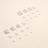 Spring and summer new product foot fake nails rich flower girl nail art sheet simple French finished fake nails