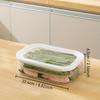 PP Material Bacon Meat Frozen Preservation Box, Household Refrigerator Special Storage Sealed Transparent Storage Box