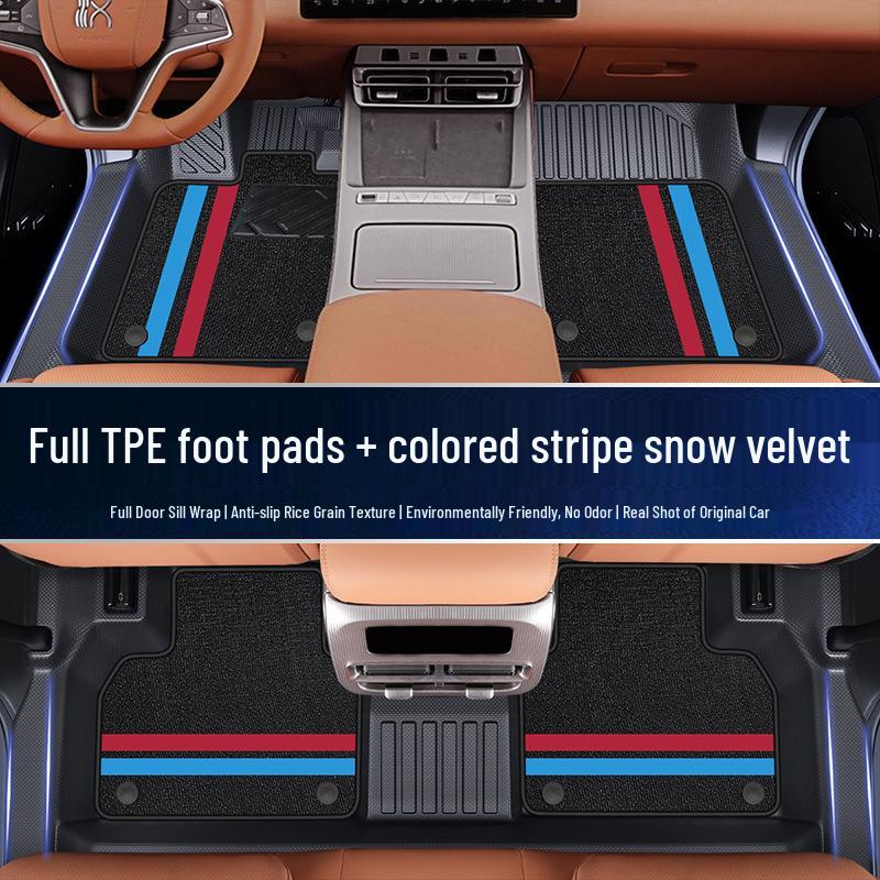 Yongjue TPE Floor Mats for BYD Han L - Full Coverage Car & Door Sill Accessories