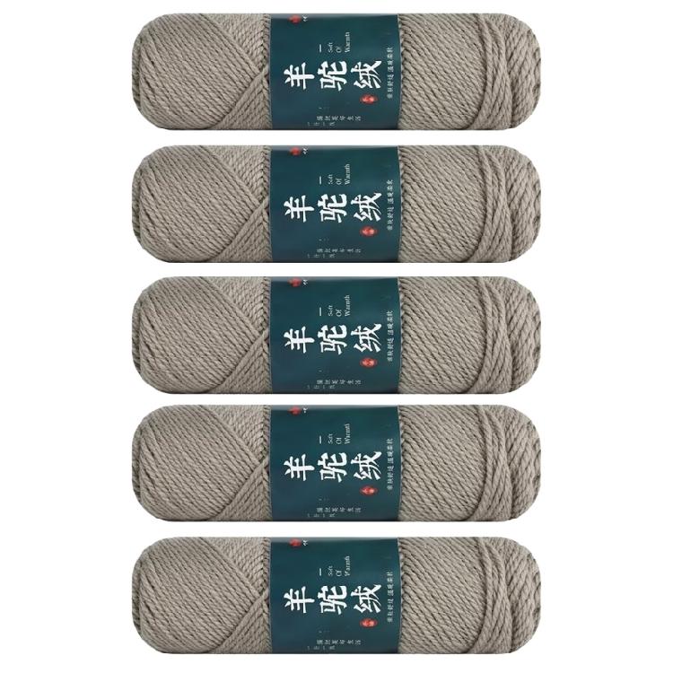 Pack Of 5 Wool Yarn Soft Crochet Yarn Hand Knitting Yarn 100g/Roll For Knitting Rugs Sweaters Scarves Hat Gloves