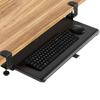 Rfiver Keyboard Slider Desk Extension Keyboard Tray Desk Drawer Keyboard Mouse Storage Clamp Type 4 Levels Height Adjustment Cable Passage Easy