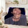 Rm Kim Namjoon Kpop Collage Print Flannel Blanket Soft Warm Throw Blanket For Living Room Bedroom Recliner Home Decor Holiday Gift