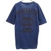 Made In Italy Back Print Short Sleeve V Neck T-shirt M Navy Men's Used