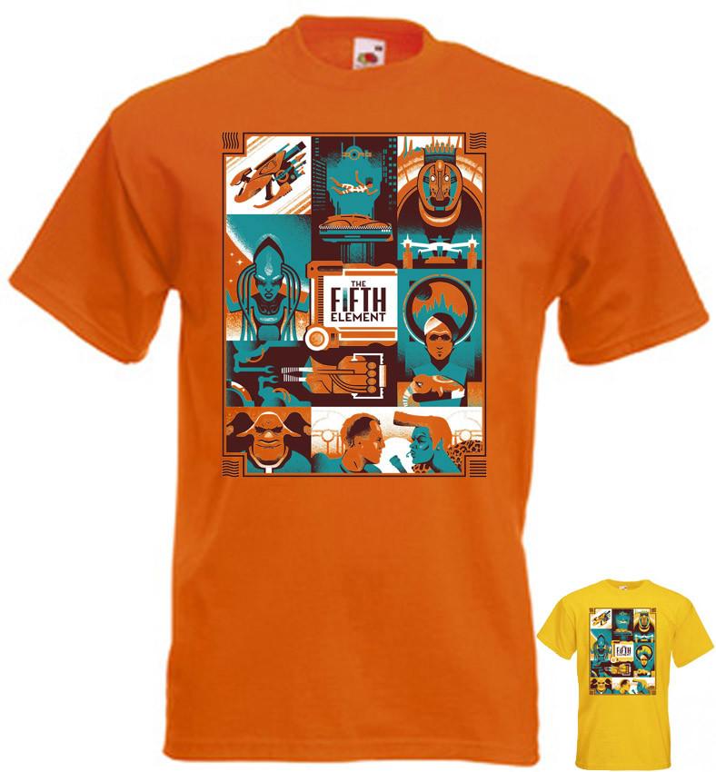The Fifth Element v22 T-shirt orange yellow movie poster all sizes S-5XL Unisex T-Shirt XXXL