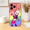 A-Angel Dust H-Hazbin H-Hotel Phone Case For iPhone 17,16,15,14,13,12,11 Plus,Pro,Max,Mini Silicone Black Soft Cover