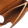 Celine Triomphe Large Flap Wallet Purse Tan Black PVC Women Used