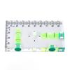 Mini Level Ruler with 3 Magnets Compact Acrylic Level Tool for Horizontal and Vertical Measurement