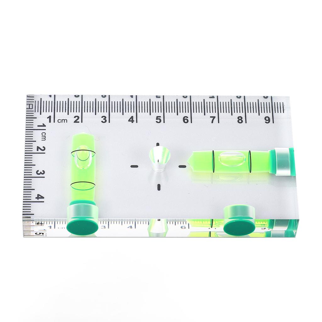 Mini Level Ruler with 3 Magnets Compact Acrylic Level Tool for Horizontal and Vertical Measurement