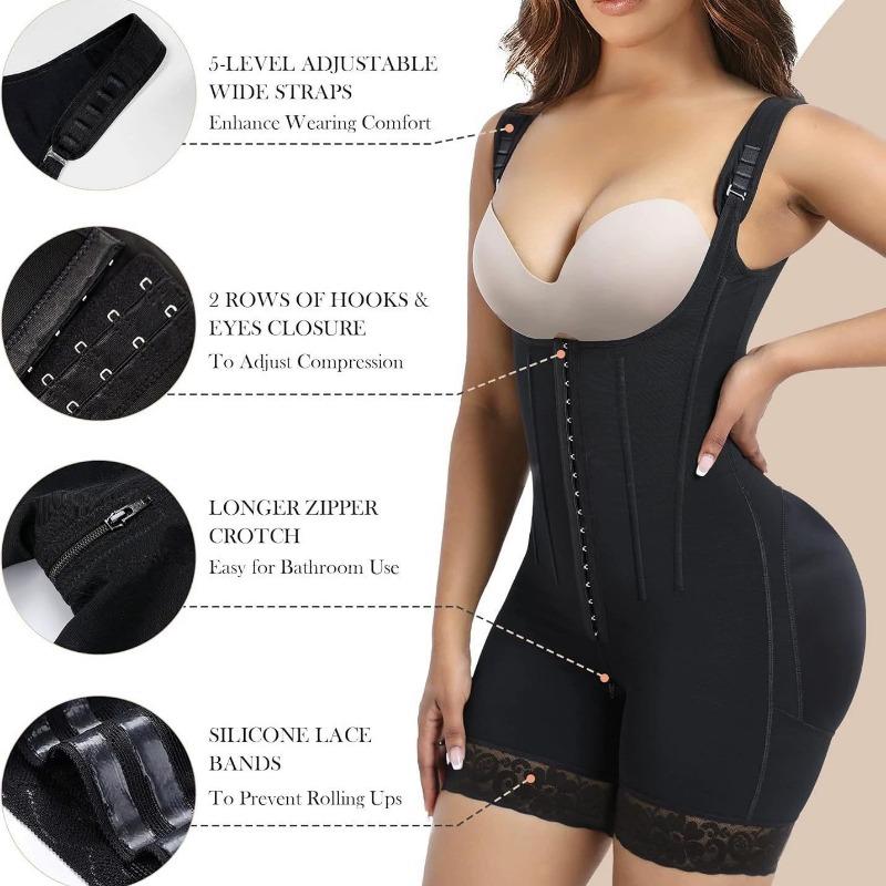 Women Plus Size One Piece Tummy Control Shapewear Waist Cincher Butt Lifter