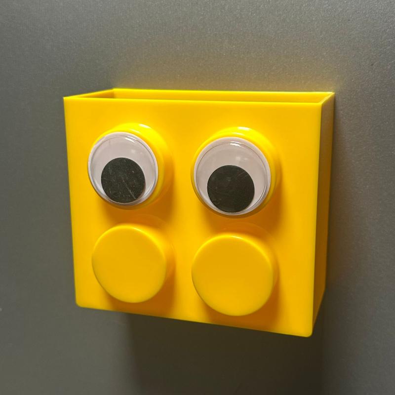 Sød Murstens Magnetisk Opbevaringsboks Køleskabsmagnet Holder Vægbeslag Penneholder Køleskabsorganisator Til Køkken Hjemmekontor Organisator