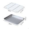 Baking , Cookie with Wire Rack, Versatile, Non-Stick Oven Tray, Cooling Rack for Baking, Roasting,