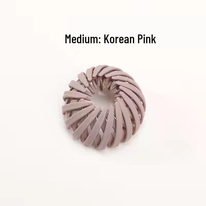 Korean Bird's Nest Bun Maker Hair Accessory - High Ponytail Claw Clip