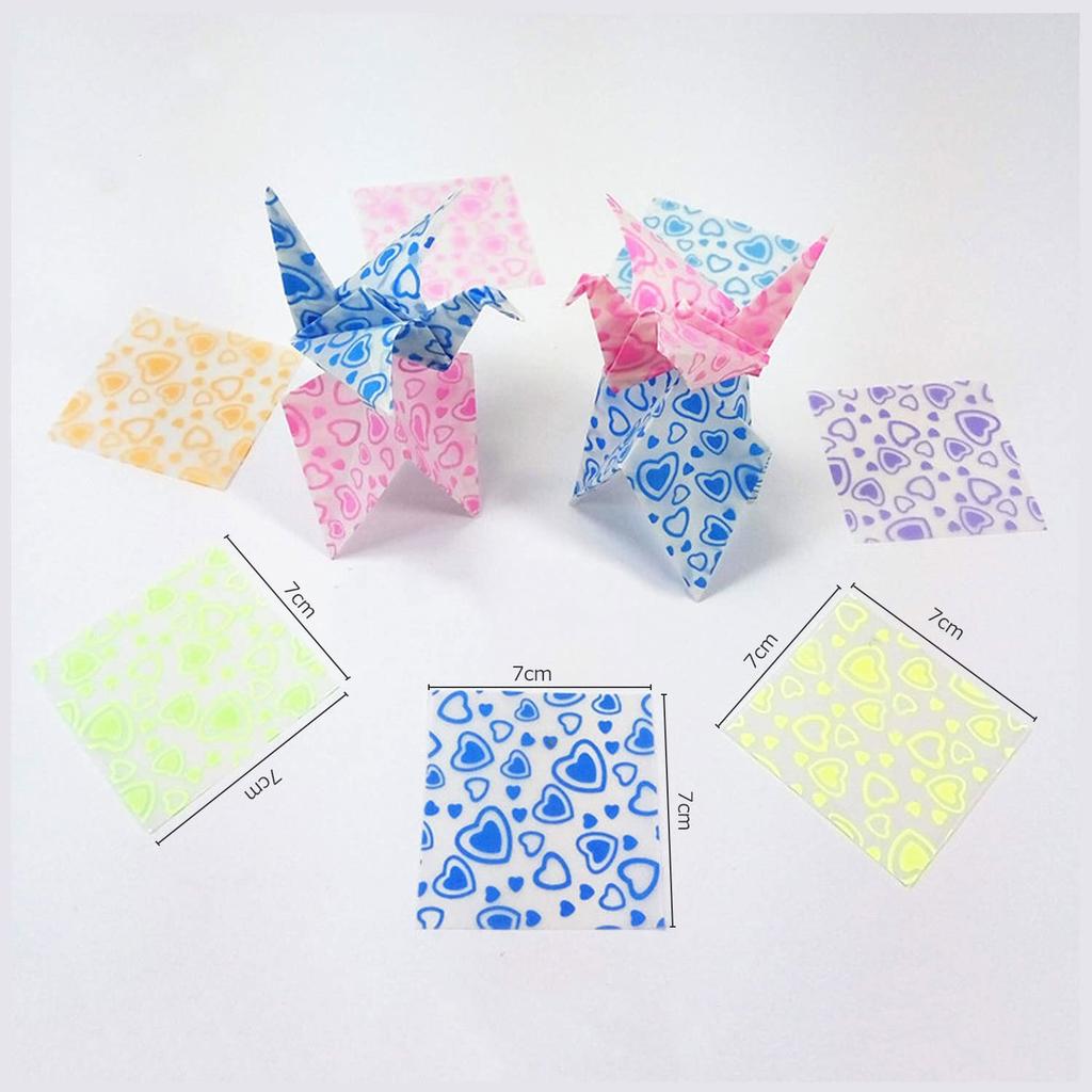CMD Glitter Origami 70 7 for Thousand Love Style Origami DIY Birthday Party Paper Craft Colorful Love Paper, Sheets, 77cm, Colors, Cranes,