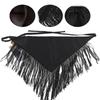 Retro Wide Belt Waist Belt Tassels Triangle Shape Hip Scarf Dance Belt Women