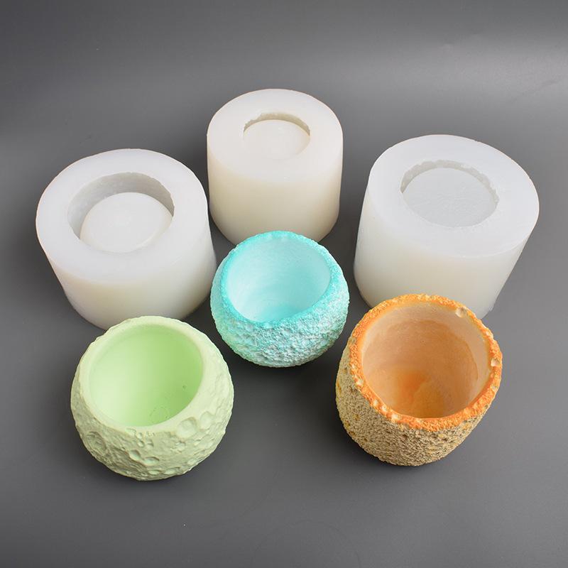 Multi-Style Silicone Mold for DIY Aroma Cup Candles, Chocolate, and Rock Cement Flower Pots