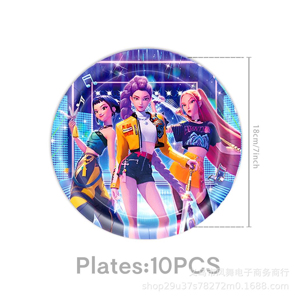 Witch Hunters Theme Party Decoration Disposable Paper Plate Paper Cup Paper Tissue Tablecloth Knife Fork Spoon Party Arrangement