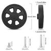 8Pcs 60x12mm Suitcase Wheels Luggages Double Wheels Swivels Castors Repair Kits Easy to Install for Replacement Luggages