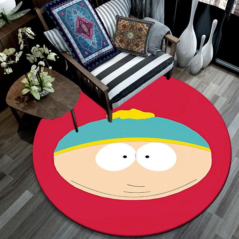 Eric Cartman Pattern Round rug,Carpet Rug for Living Room Bedroom Playroom ,Non-slip Floor Mat,Holiday Gifts and Birthday Gifts.