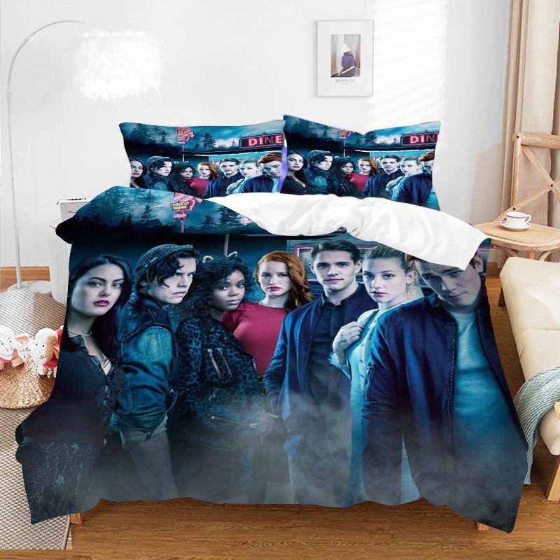 Riverdale Printed Bedding Set 3d Bedding Set Printed Duvet Cover Sets with Pillowcases Digital Printing Comforter Cover Sets