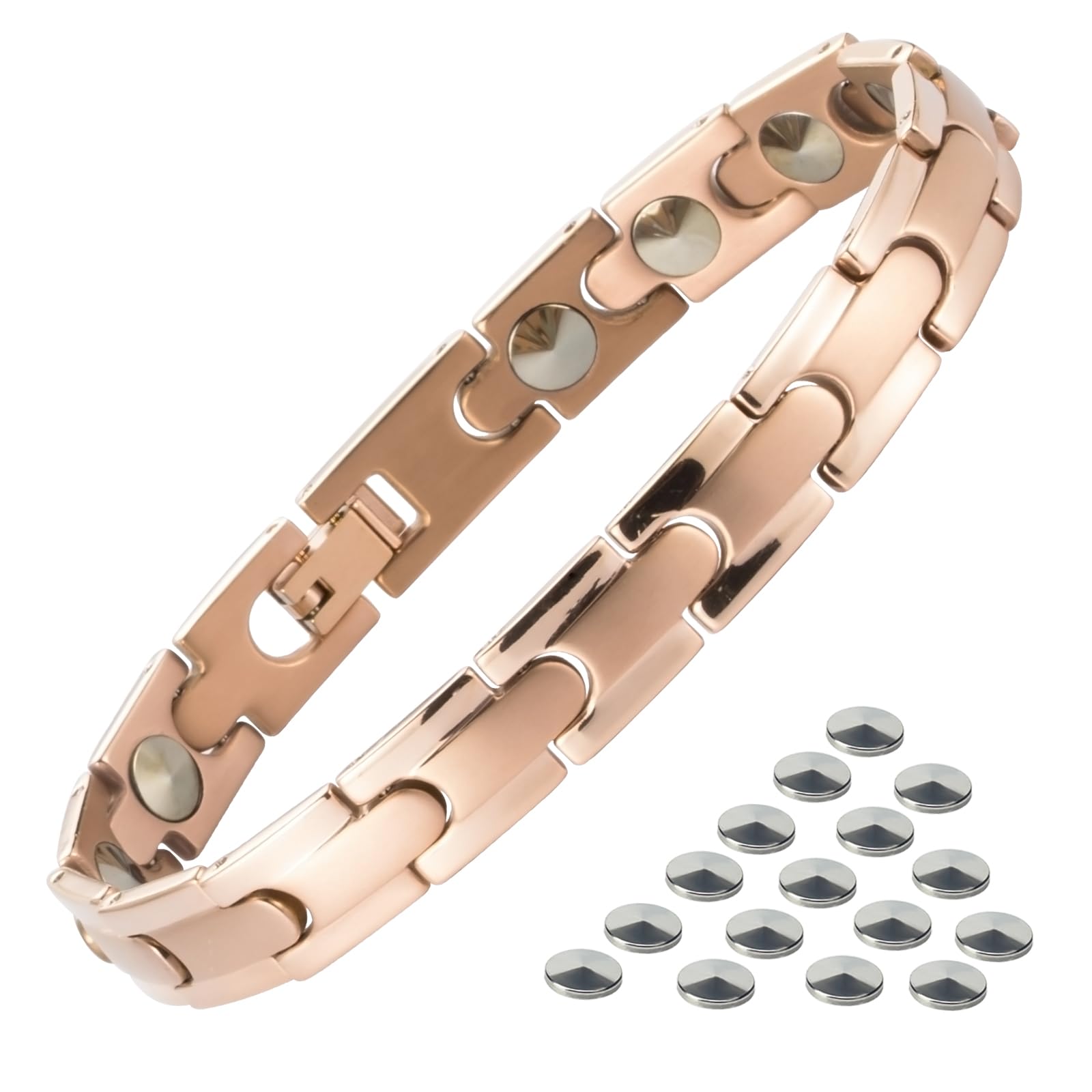 

Pure Titanium Germanium Bracelet for Adjustable Lightweight and Great for Wearing During Exercise [BEFOSHINN] Men, 99.999 Purity, Anti-Static