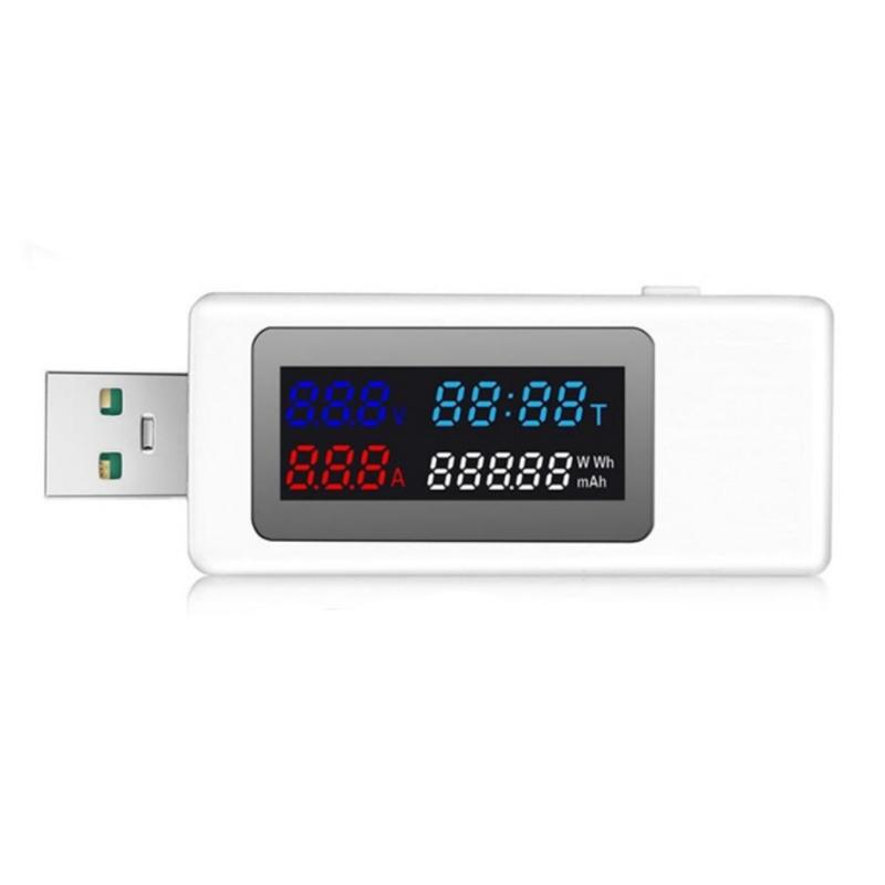 Portable USB Meter Tester USB Voltage and Current Detectors High Resolution Display for Accurate Readings DC4-30V