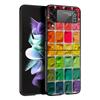 Watercolors Set Paint Palette Painting Box Black Phone Case For Samsung ZFlip7 ZFlip6 ZFlip5 ZFlip4 ZFlip3 5G Hard Protective Ga