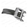 Hebilla de Reloj de 18 mm para IWC Pilot Mark Portuguese Acero Inoxidable Hebilla Plegable Banda de Caucho Nylon Cuero Botón de Hebilla Desplegable