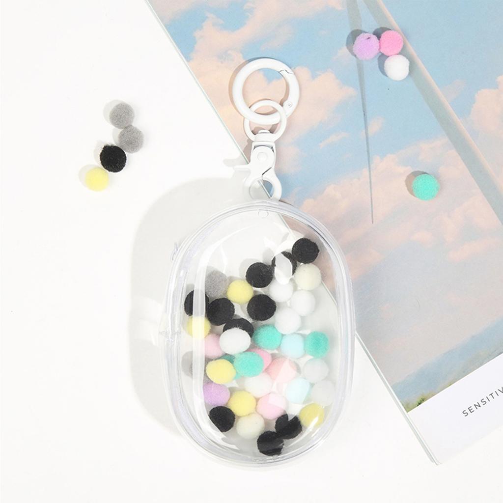 Transparent PVC Doll Display Bag With Keychain For Mini Figures Collectors Practical And Clear Storage Solution for Toy