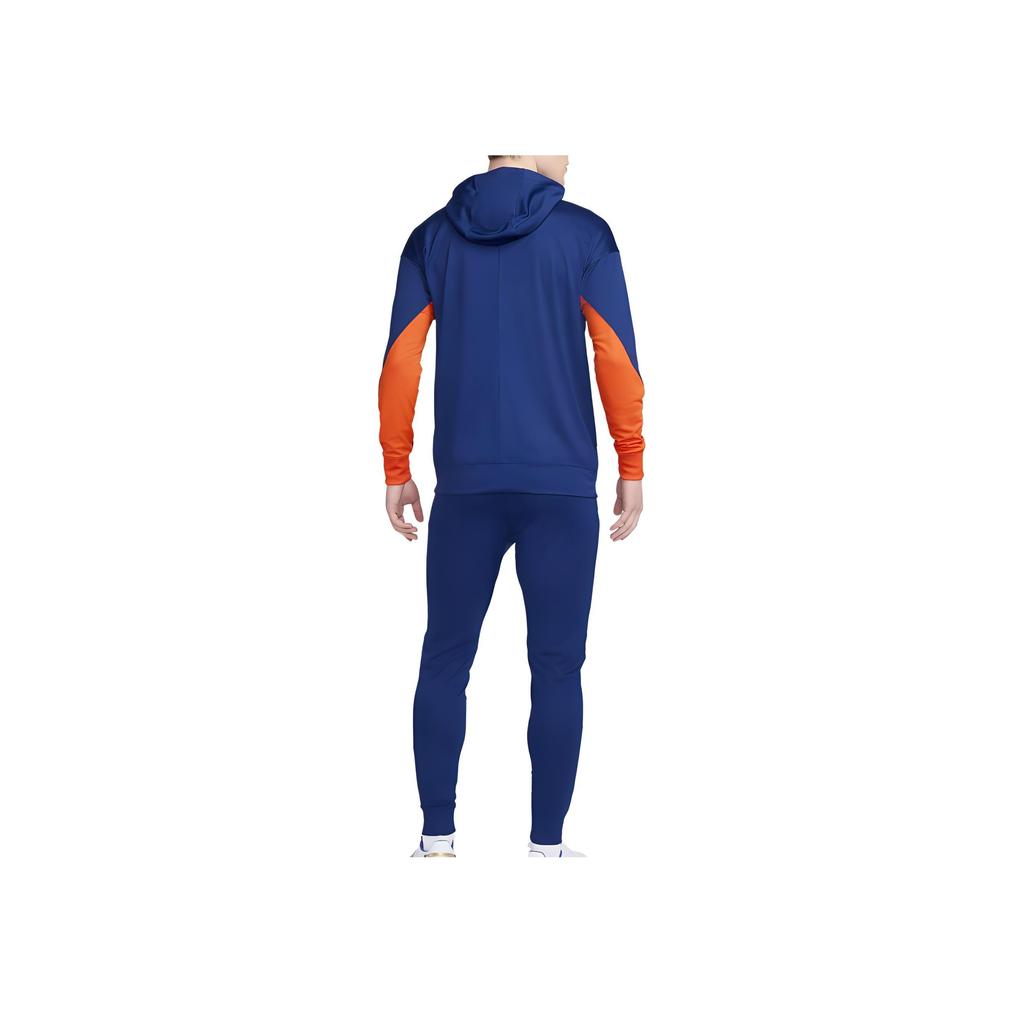 Nike Netherlands National Team Hooded Knit Sports Slim Fit Moisture-Wicking Comfortable Long Sleeve Pants Football Set Men Sportswear FJ2353-455