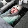 Billie Eilish Teppich für Wohnzimmer Schlafzimmer Zuhause Sofadekoration, rutschfeste Bodenmatte für Kinder