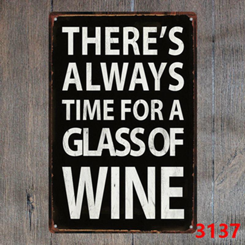 Keep Calm Inspirational Tin Sign for Bar or Restaurant