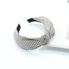 Korean Style Women's Striped Criss-Cross Bow Headband for Yoga & Face Washing