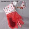2Pcs Waterproof Strawberry Brush Gloves Convenient Powerful Cleaning Versatile Housework Gloves for Tableware