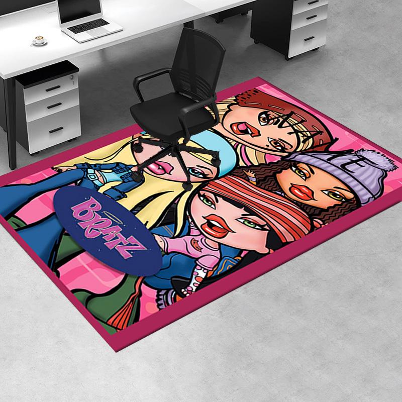 Fashion, Style, Bratz Office Carpet Soft Polyester Entrance Carpet Washable Non slip Machine Washabl