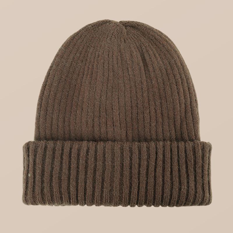 

Весенняя шапка Meilun вязаная Новая осенне-зимняя теплая шерстяная шапка Осень-зима Однотонная Универсальная Модная