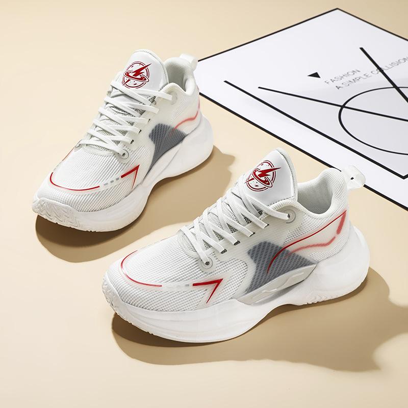 

Boys and girls lightweight student white sneakers 2025 autumn mesh breathable student sports class running shoes shock absorption 33