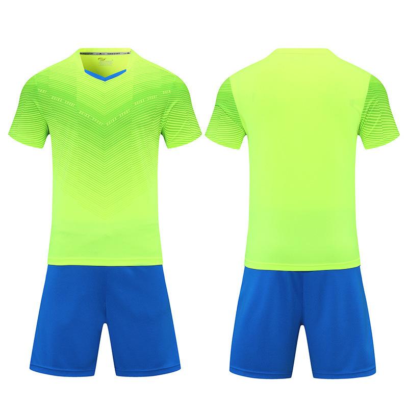Football Jersey Set Boys Jersey Team Jersey Summer Short-Sleeved Children'S Jersey Training Jersey Sports Suit