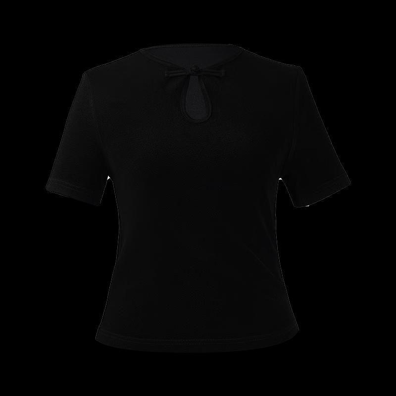 HECO Women's New Chinese Style Acetate Knit Frog Button Top