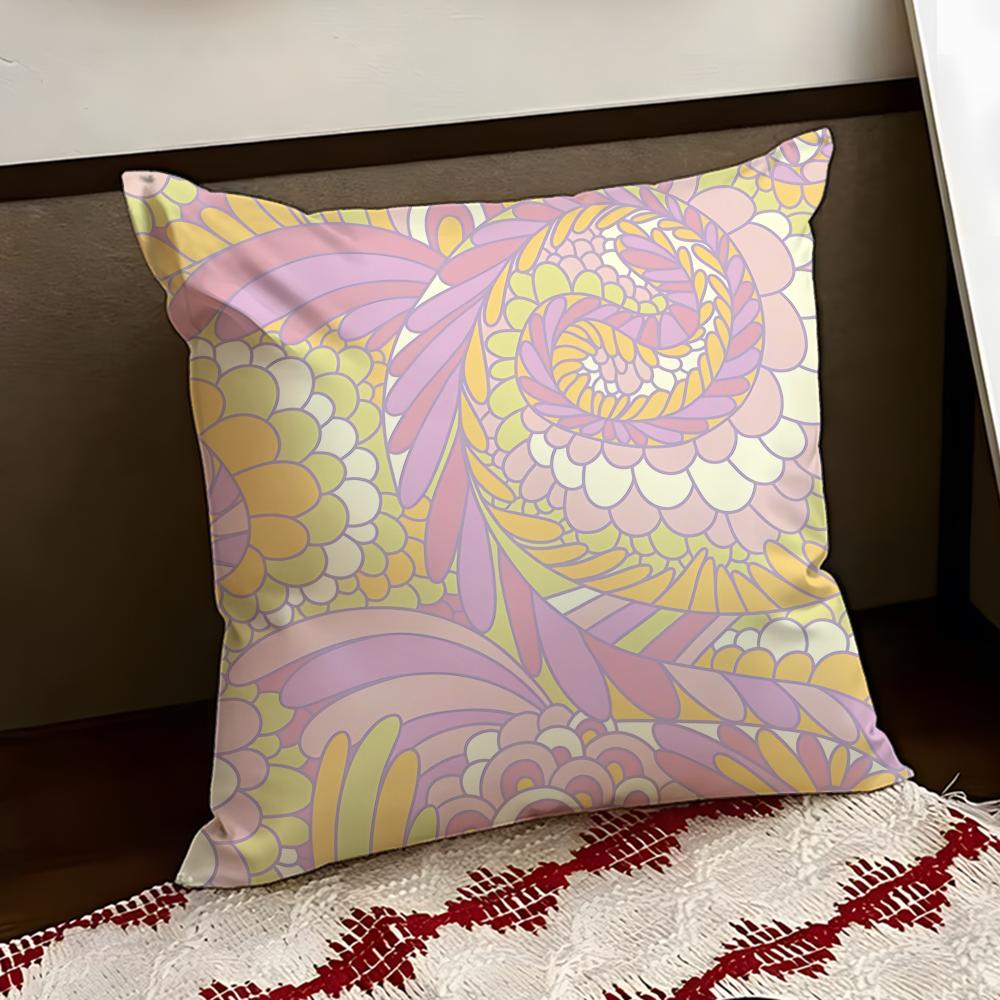 Rustic Soft Retro Crazy Floral Cushion Cover Reversible Soft Durable Pillow Cover Home Car MultiScene Use for Daily Comfort
