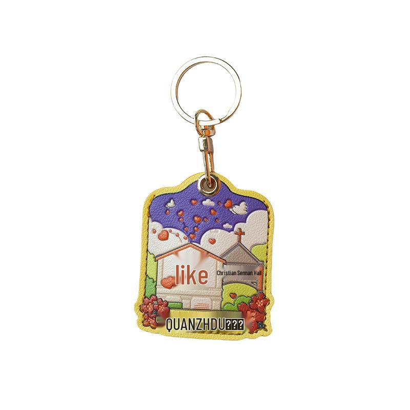 Quanzhou Cultural Keychain & Cardholder: Creative Souvenir & Bag Charm