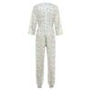 Women Special Needs Adaptive Romper Back and Leg Zipper Long Sleeve Long Pants Anti-strip Jumpsuit for Elderly Alzheimer Patient