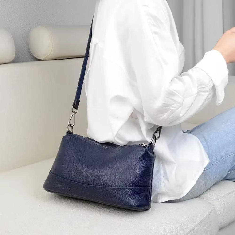 Fashion Women Genuine Leather Handbags Women's Bags Designer Female Shoulder Bags Luxury Brand Cowhide Ladies Messenger Bag